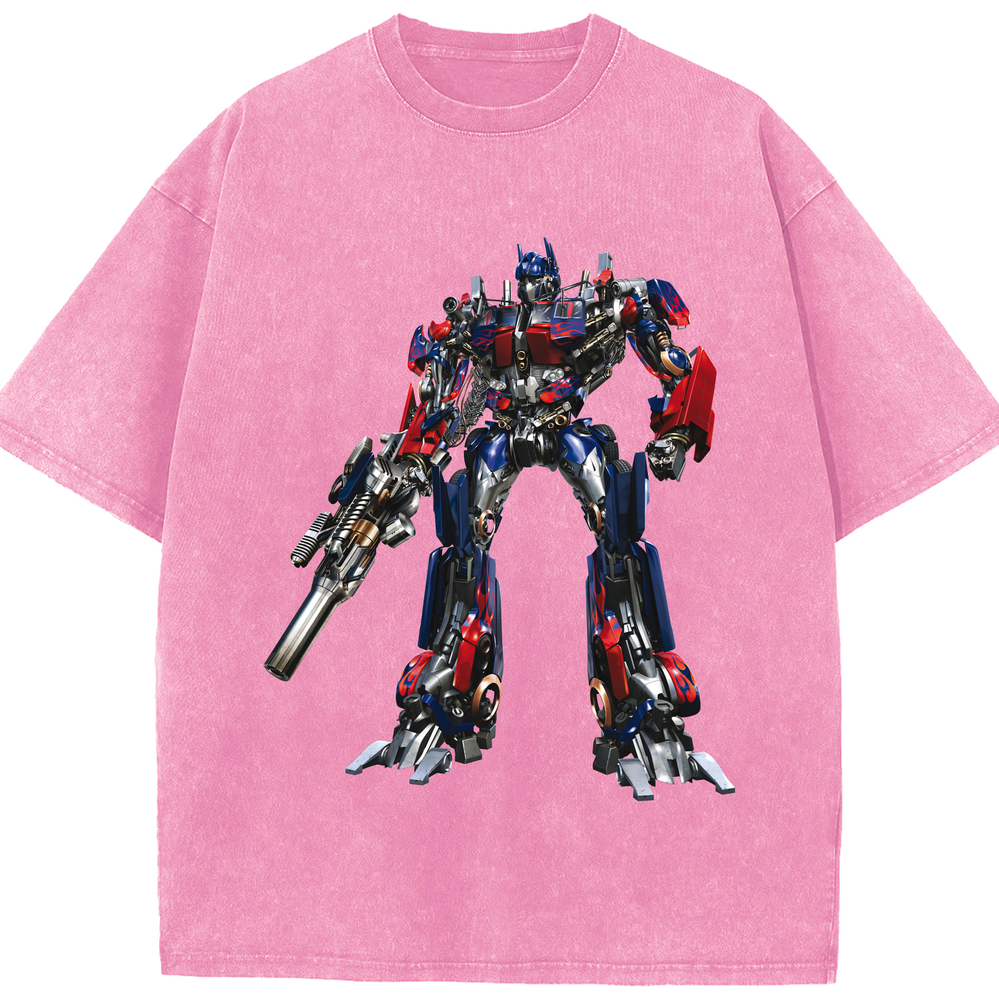 （画像用）  綿100% ヴィンテージ風 半袖Tシャツ（フロントプリント）